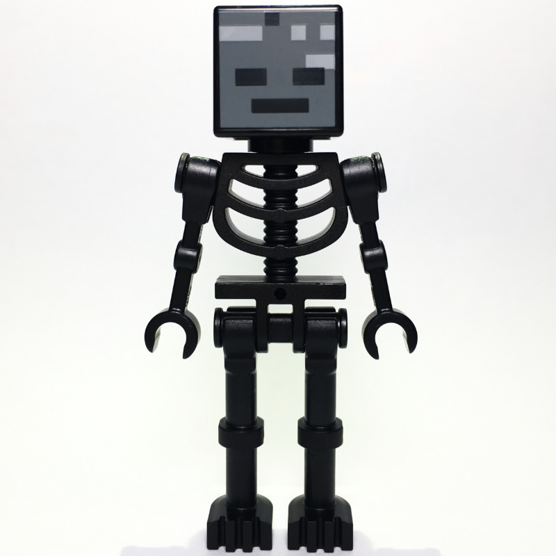 Wither Skeleton, Square Skull, Straight Arms (78132 Torso)