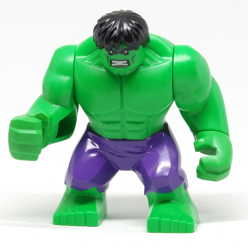 Hulk (Big Fig), Black Hair, Dark Purple Pants