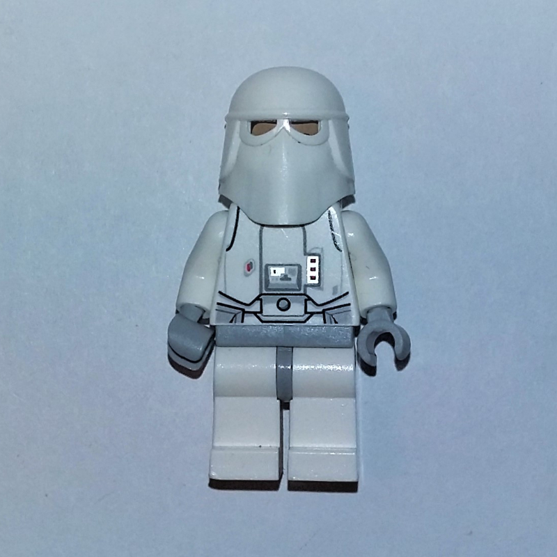 Snowtrooper, Light Bluish Gray Hips, Printed Black Head, Light Bluish Gray Hands