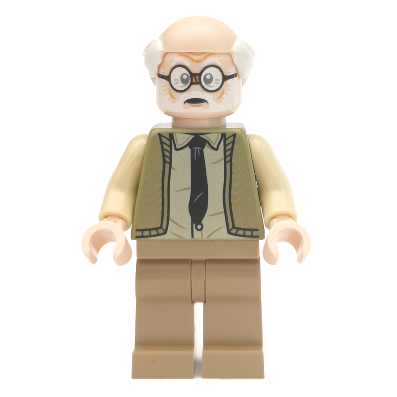 Ernie Prang, Olive Green Sweater, Dark Tan Legs
