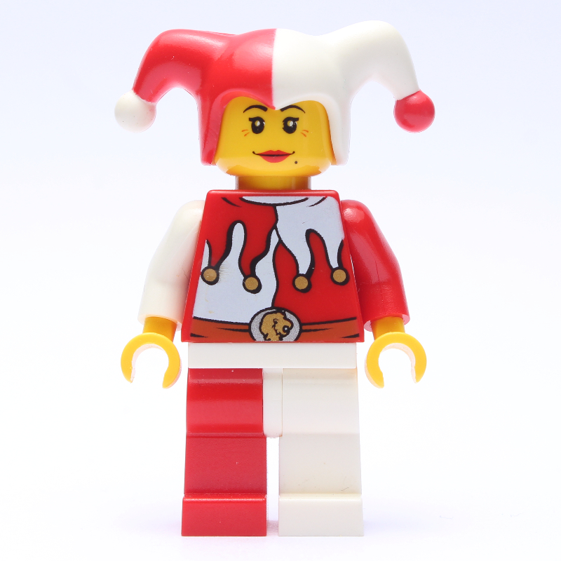 Jester, Woman, Red and White