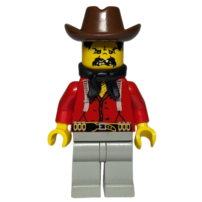 Bandit - Western, Red Shirt, Black Handkerchief, Brown Hat