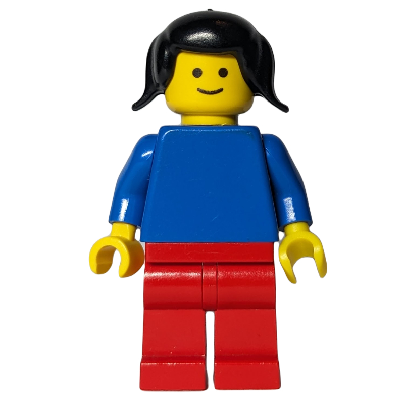 Woman - Blue Torso, Red Legs