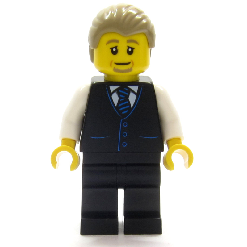 Air Traffic Controller, Black Suit, Dark Tan Hair