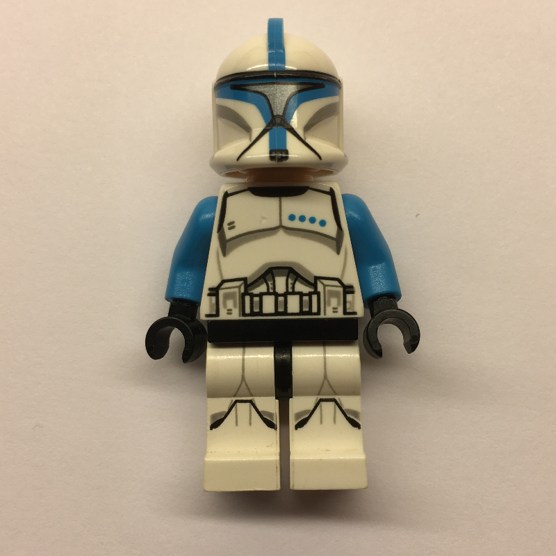 Clone Trooper Lieutenant, Dark Azure Markings, Printed Legs