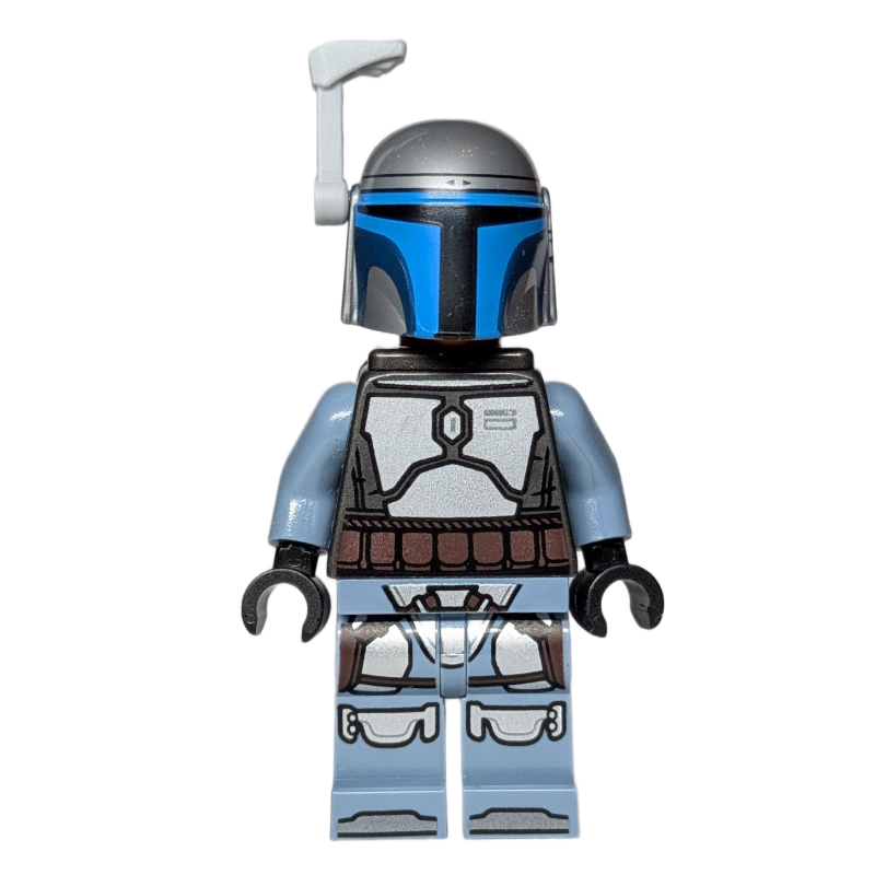 Jango Fett, Pearl Titanium Torso with Plain Arms, Black Helmet Print on Left-hand Site