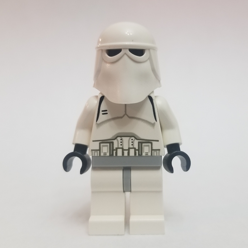 Snowtrooper, Light Bluish Gray Hips, Plain Black Head, Black Hands