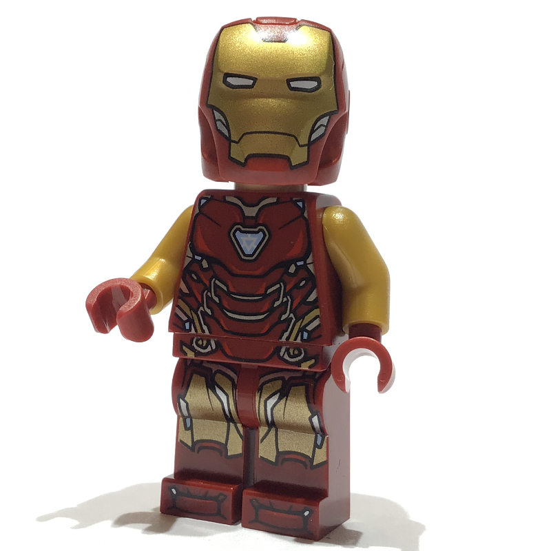 Iron Man Mark 85 Armor, Pearl Gold Arms, Angular Helmet