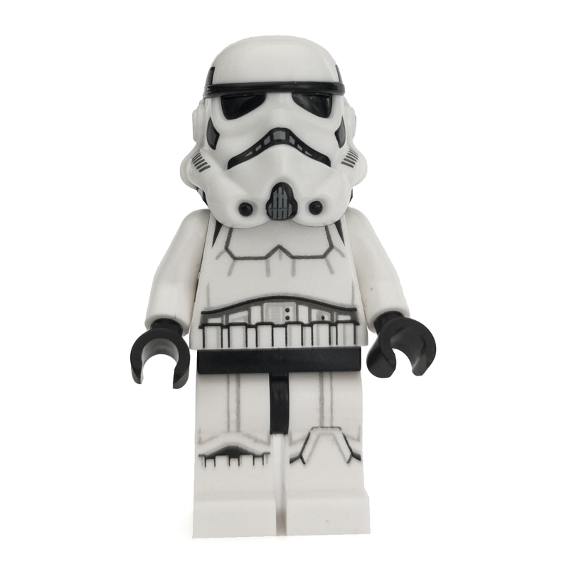 Stormtrooper, Dark Bluish Gray Squares on Back of Helmet