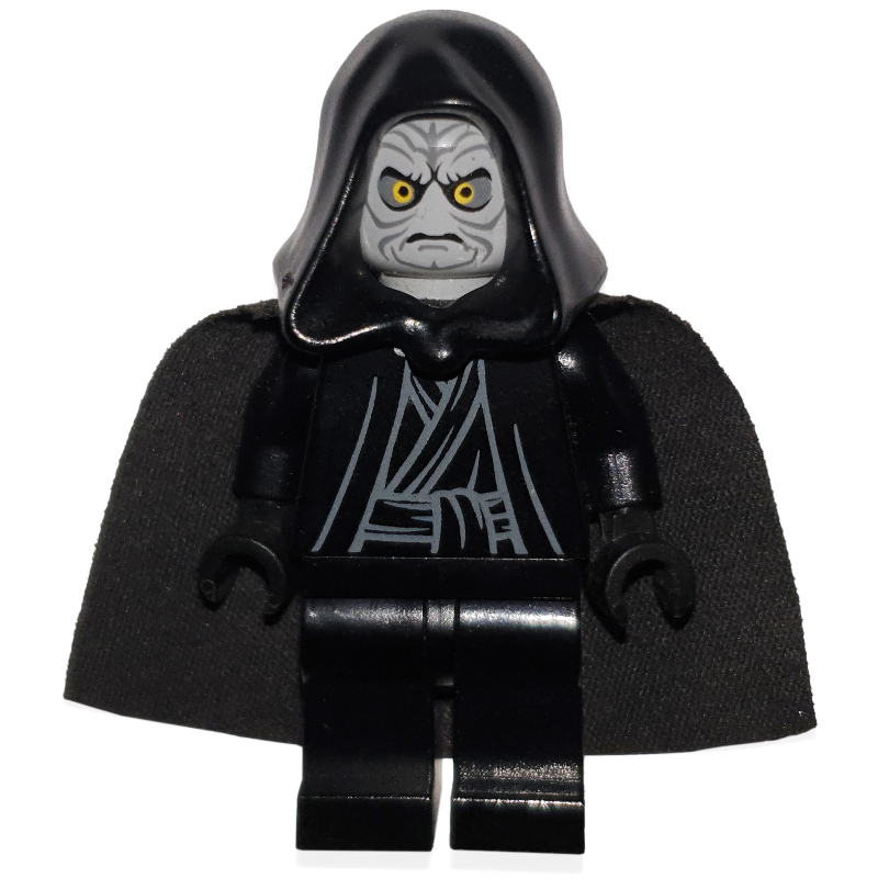 Emperor Palpatine, Light Bluish Gray Skin, Black Hands