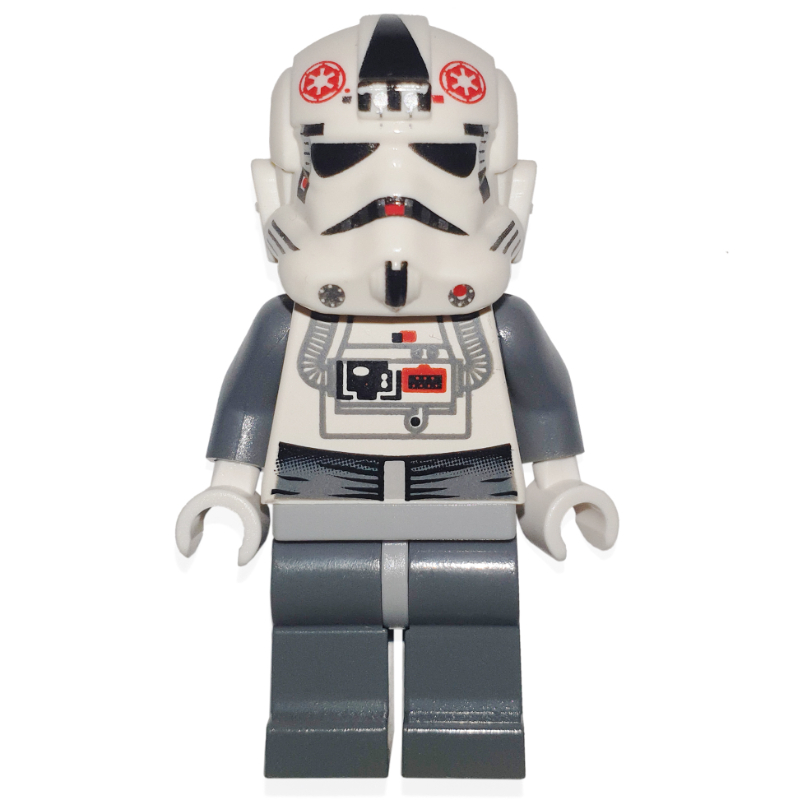 AT-AT Driver, White Uniform, Plain Black Head (87556 Helmet)