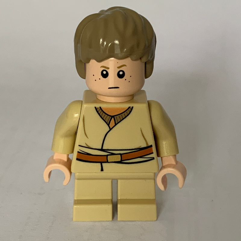 Anakin Skywalker, Child, Dark Tan Hair, White Pupils, Printed Goggles