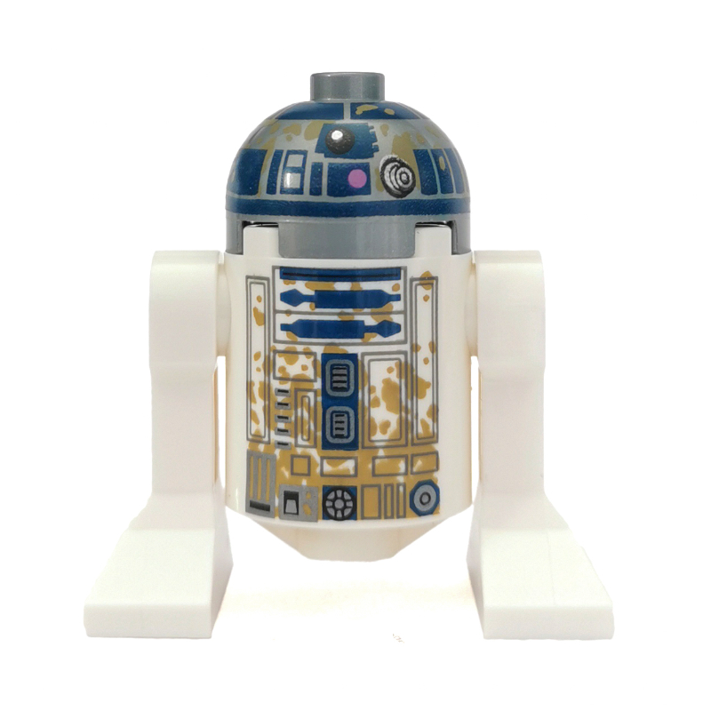 Astromech Droid, R2-D2, Flat Silver Dome, Mud Stains