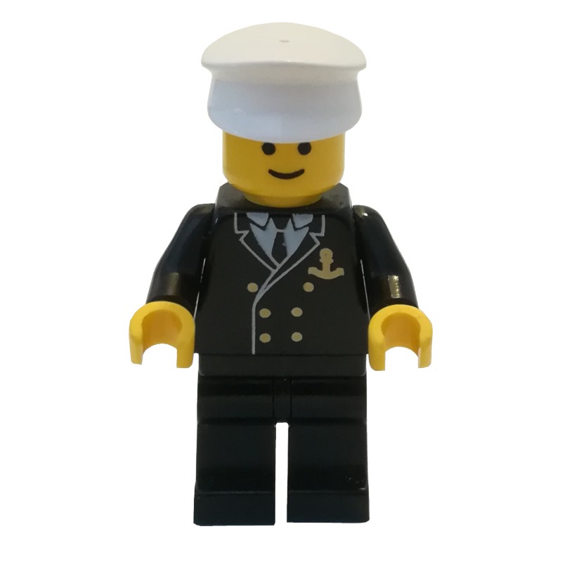 Admiral - Black Jacket, Black Legs, White Hat (3626a Head)