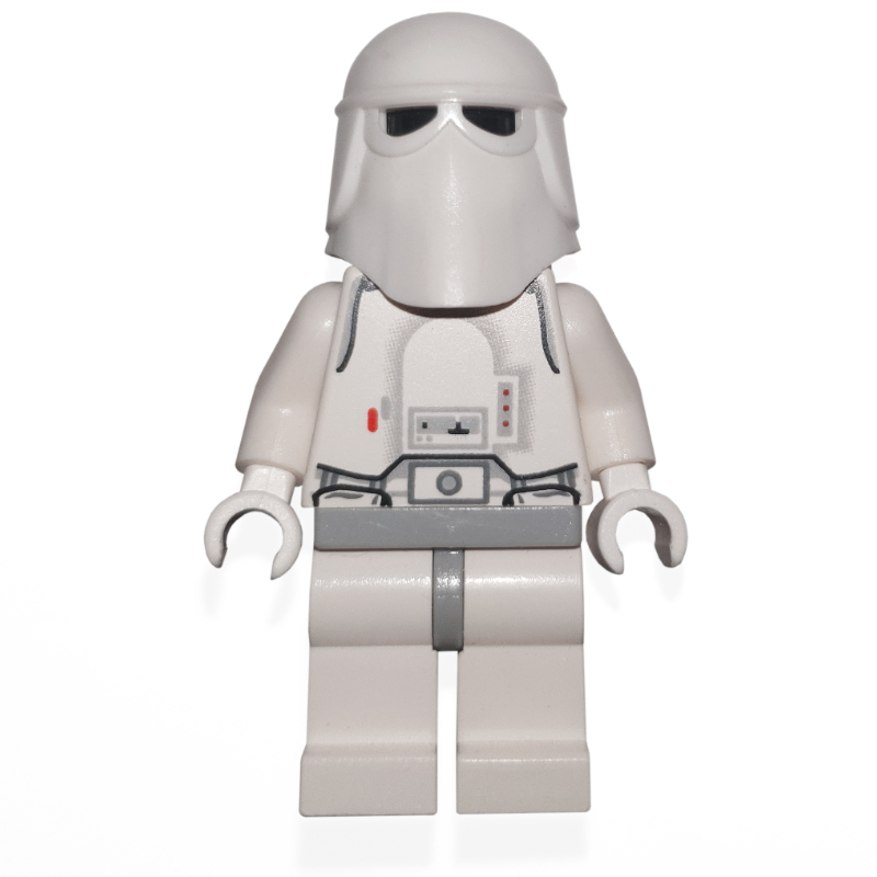 Snowtrooper, Light Bluish Gray Hips, Plain Black Head, White Hands