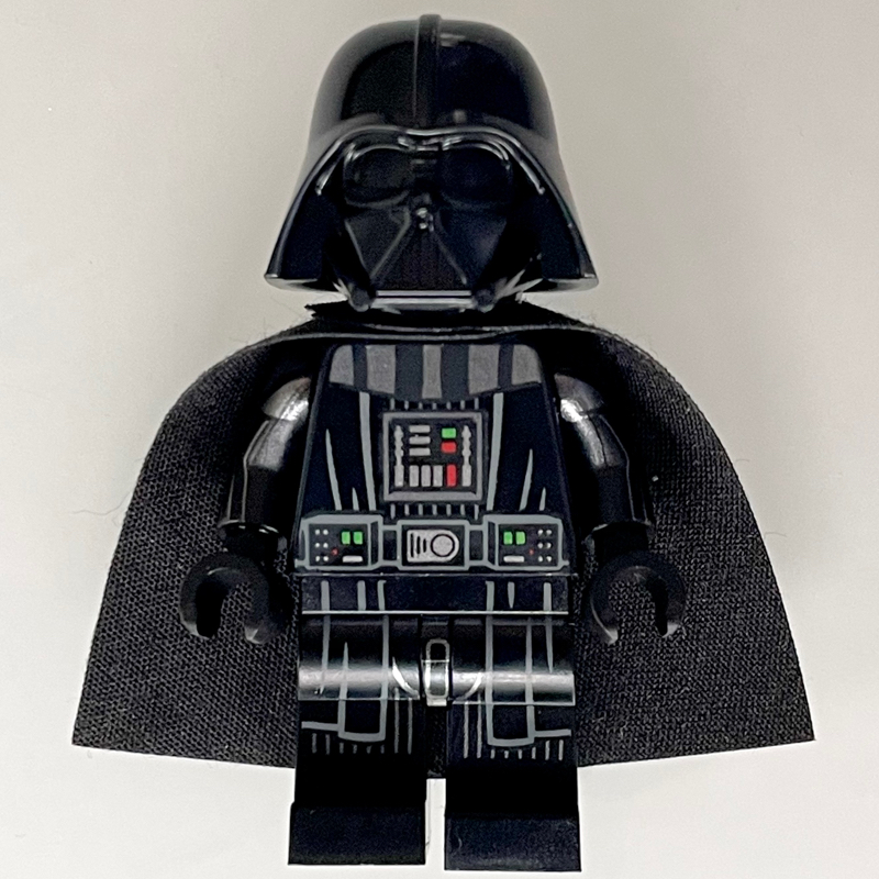 Darth Vader, White Skin, 50231 Cape, Robe Hem and Stripes on Legs, Printed Arms