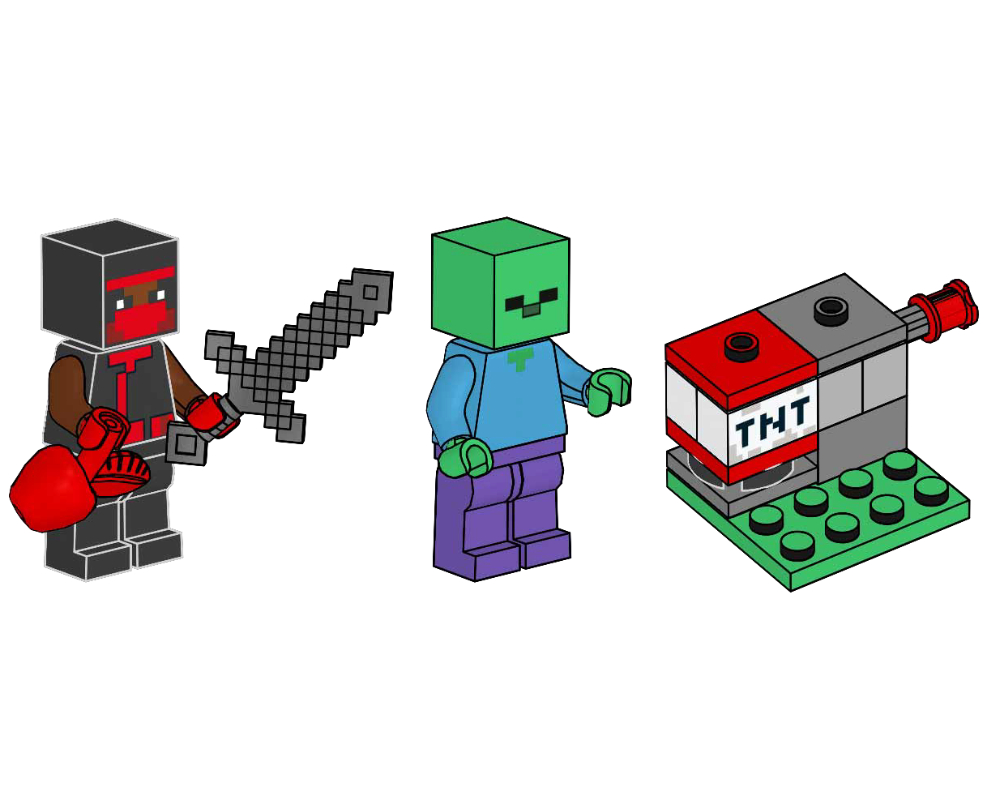 Ninja, Zombie and TNT Launcher