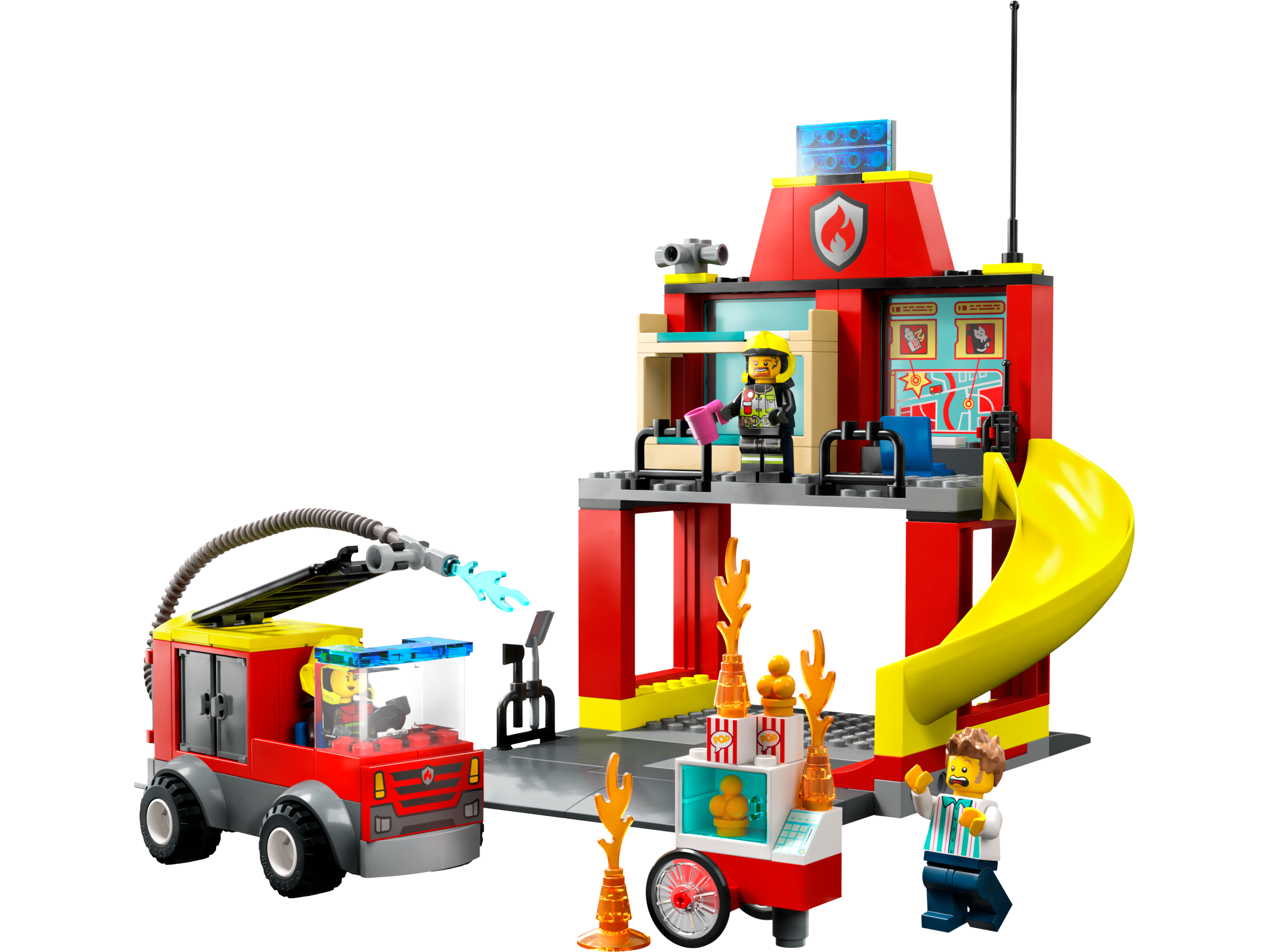 Fire Station and Fire Truck