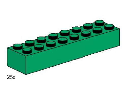 2 x 8 Dark Green Bricks